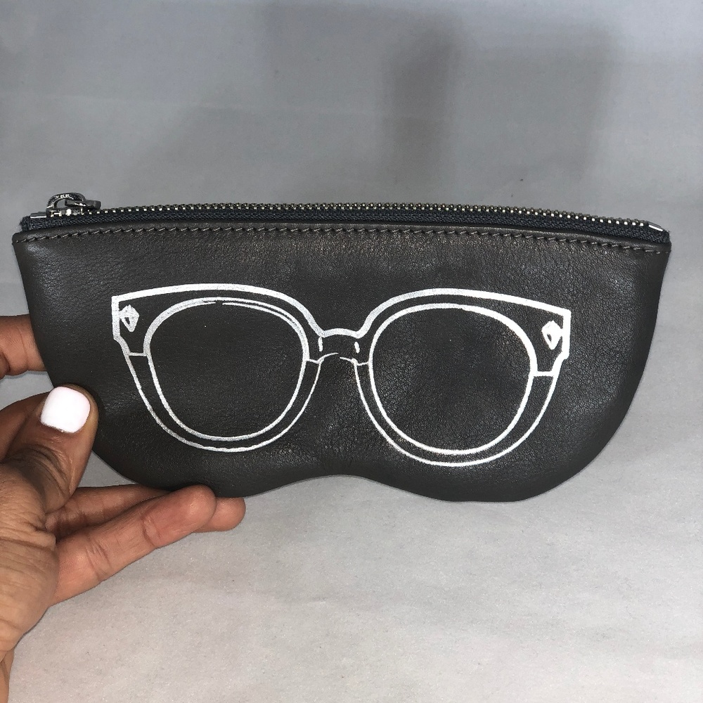 Grey REBECCA MINKOFF Zip-Top Glasses Case